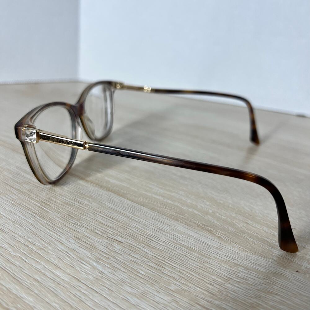 Jimmy Choo JC274 DXH Eyeglasses PARTS ONLY Tortoise Shell Frames Italy 145 - Picture 10 of 16
